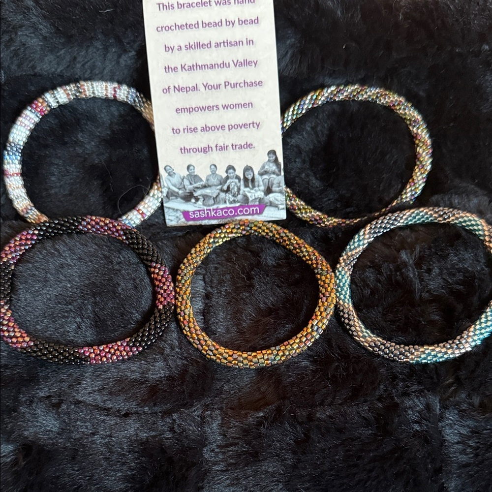 Sashka Co. Handcrafted Beaded Bracelets Set